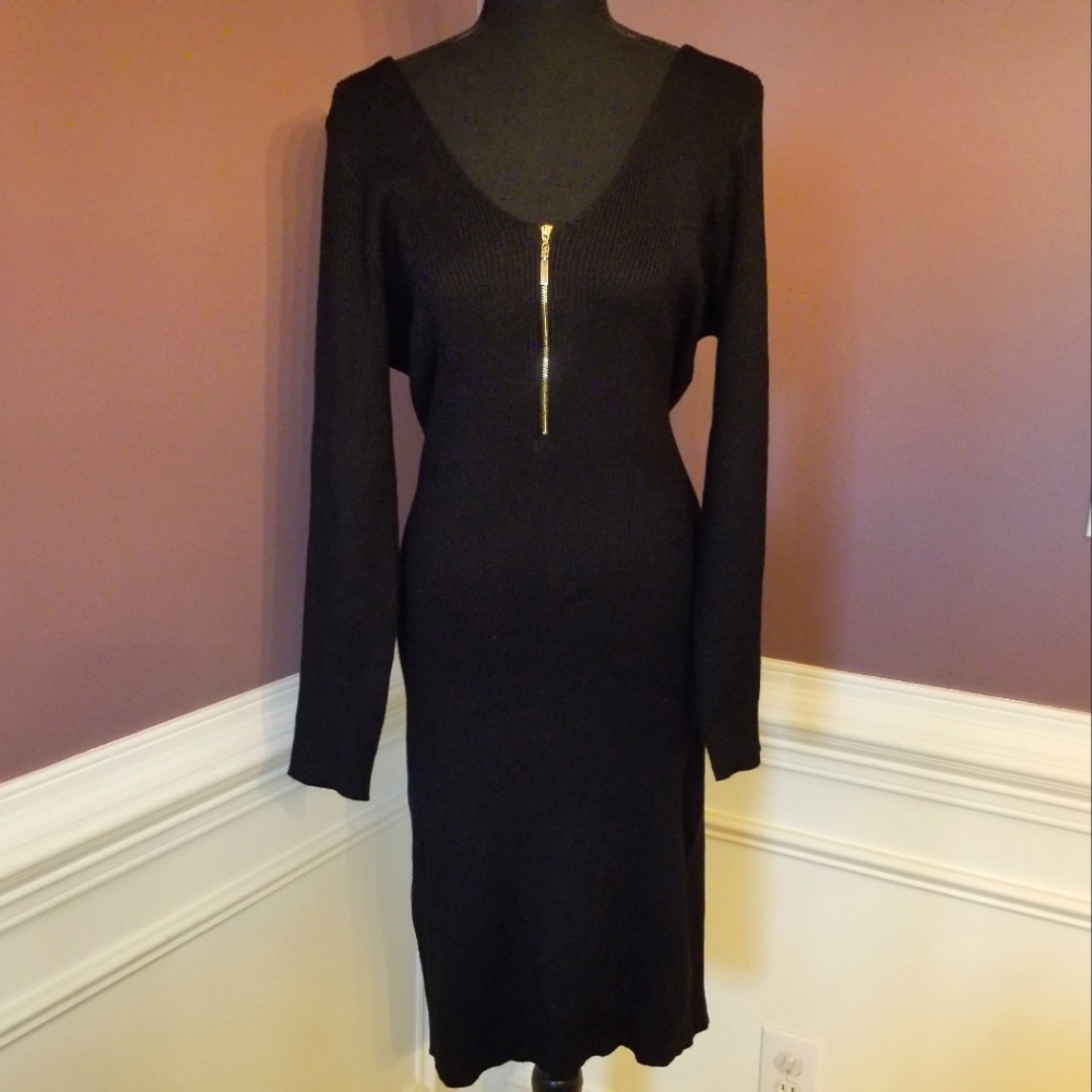 Ashley Stewart Sweater Bodycon Midi Dress